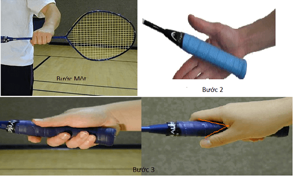 cách cầm vợt cầu lông 
