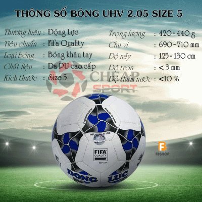 QUẢ BÓNG ĐÁ FIFA QUALITY UHV 2.05 SỐ 5 