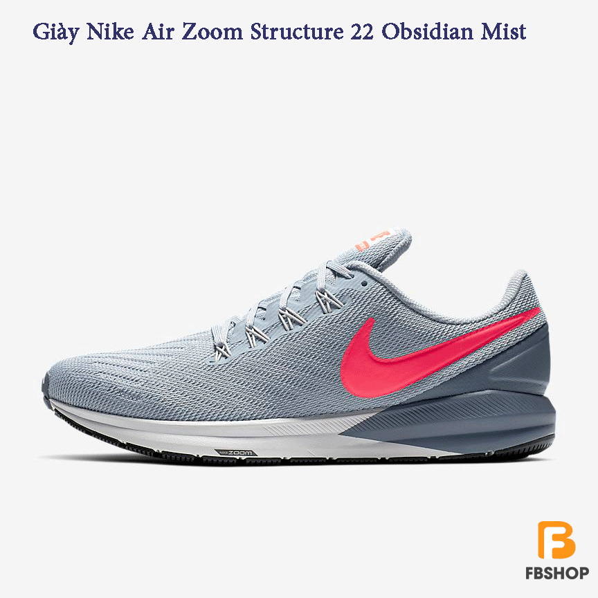 Giày Nike Air Zoom Structure 22 Obsidian Mist
