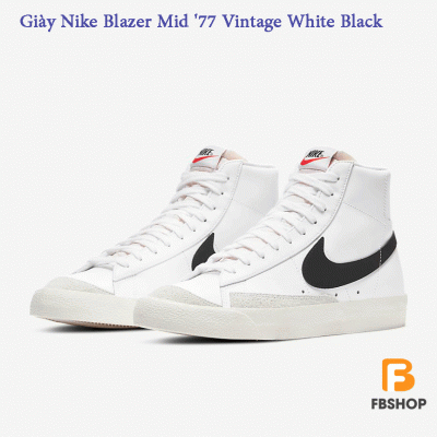 Giày Nike Blazer Mid '77 Vintage White Black