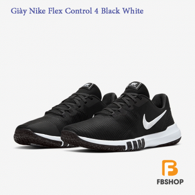 Giày Nike Flex Control 4 Black White