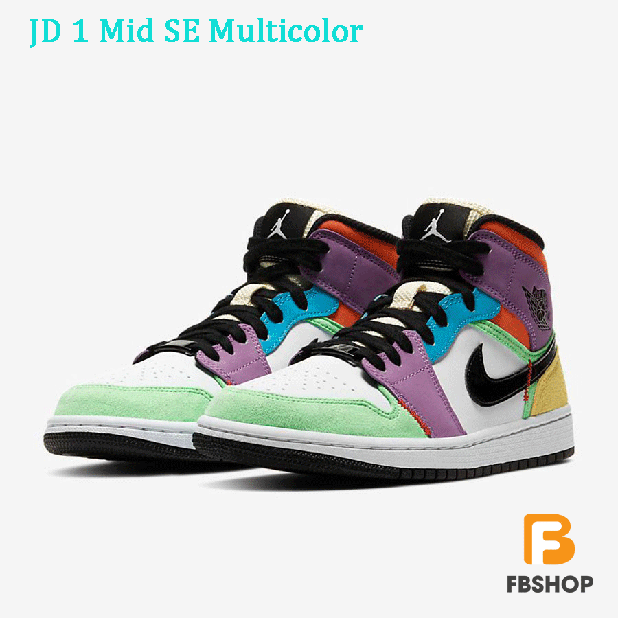 Giày Nike Jordan Mid SE Multicolor Sắc màu cuộc sống