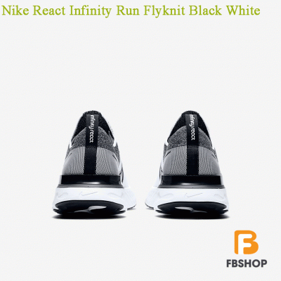 Giày Nike React Infinity Run Flyknit Black White