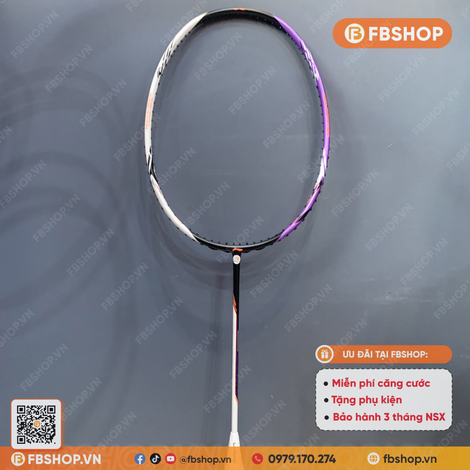 Vợt Lining Halbertec 5000 | Tạo tốc độ cầu nhanh hơn