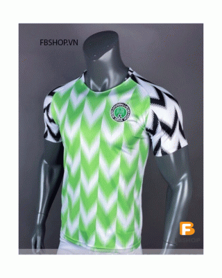Áo Bóng Đá tuyển Nigeria xanh 