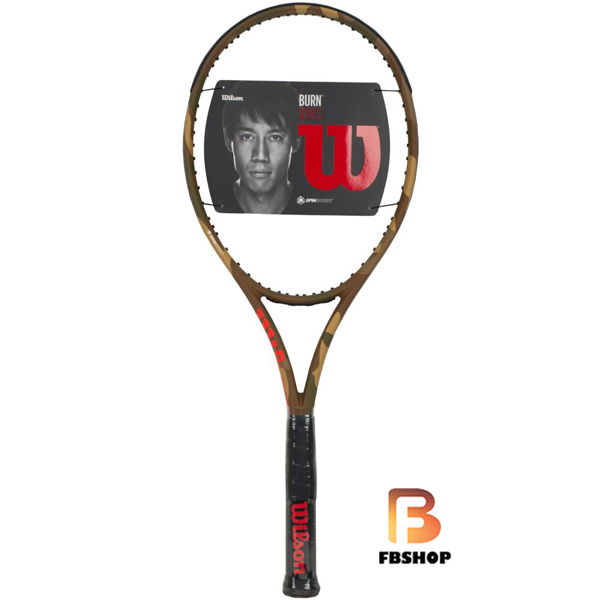 Vợt Tennis Wilson Burn 100LS Camo Sand | Đẳng cấp sân chơi
