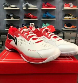 Giày cầu lông Lining AYZT005-4 Trắng đỏ | Hỗ trợ và bảo vệ mỗi bước di chuyển - 41