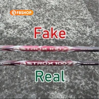 Đũa vợt real thường nhỏ hơn đũa vợt fake