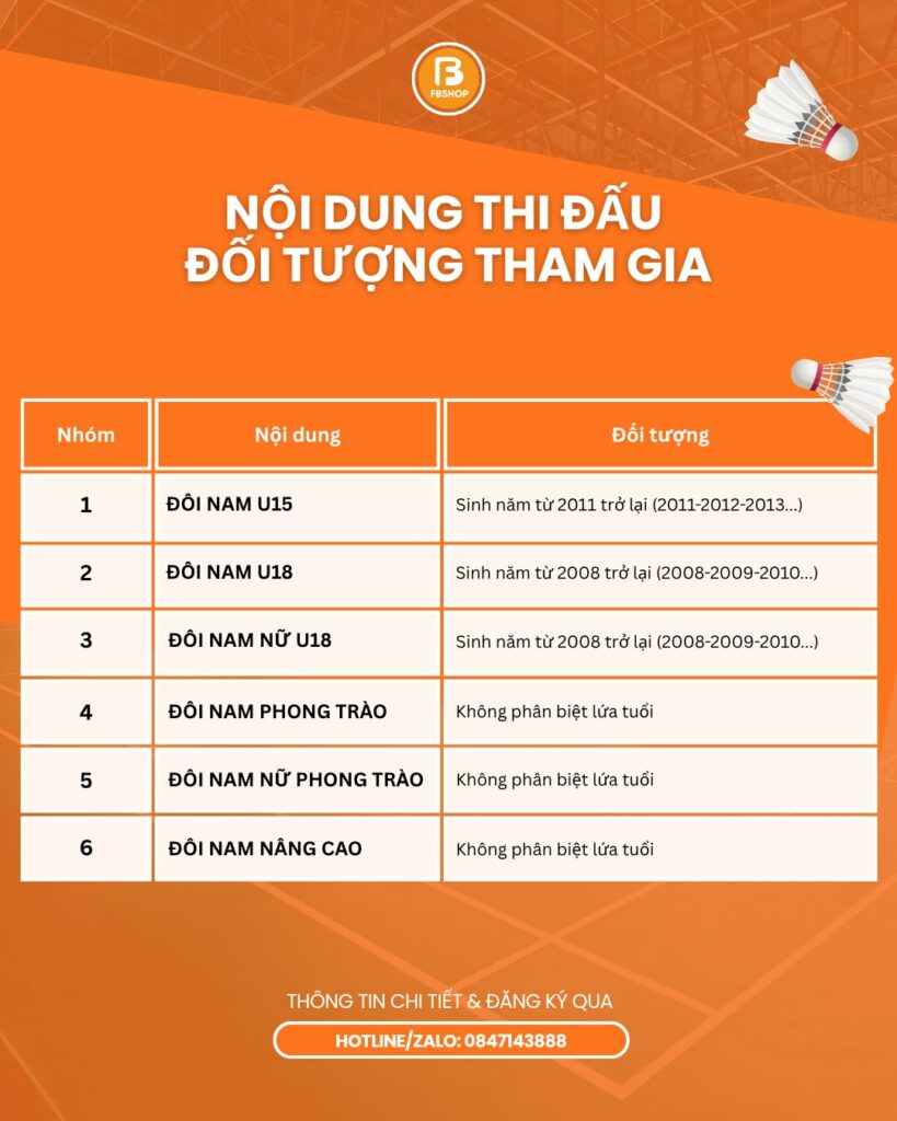 Giải đấu quy tụ các nội dung đa dạng, hấp hẫn