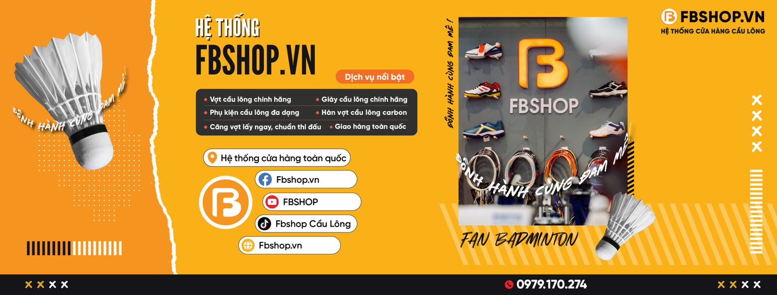 Khám phá TOP các cây vợt bán chạy nhất năm 2025 tại Fbshop