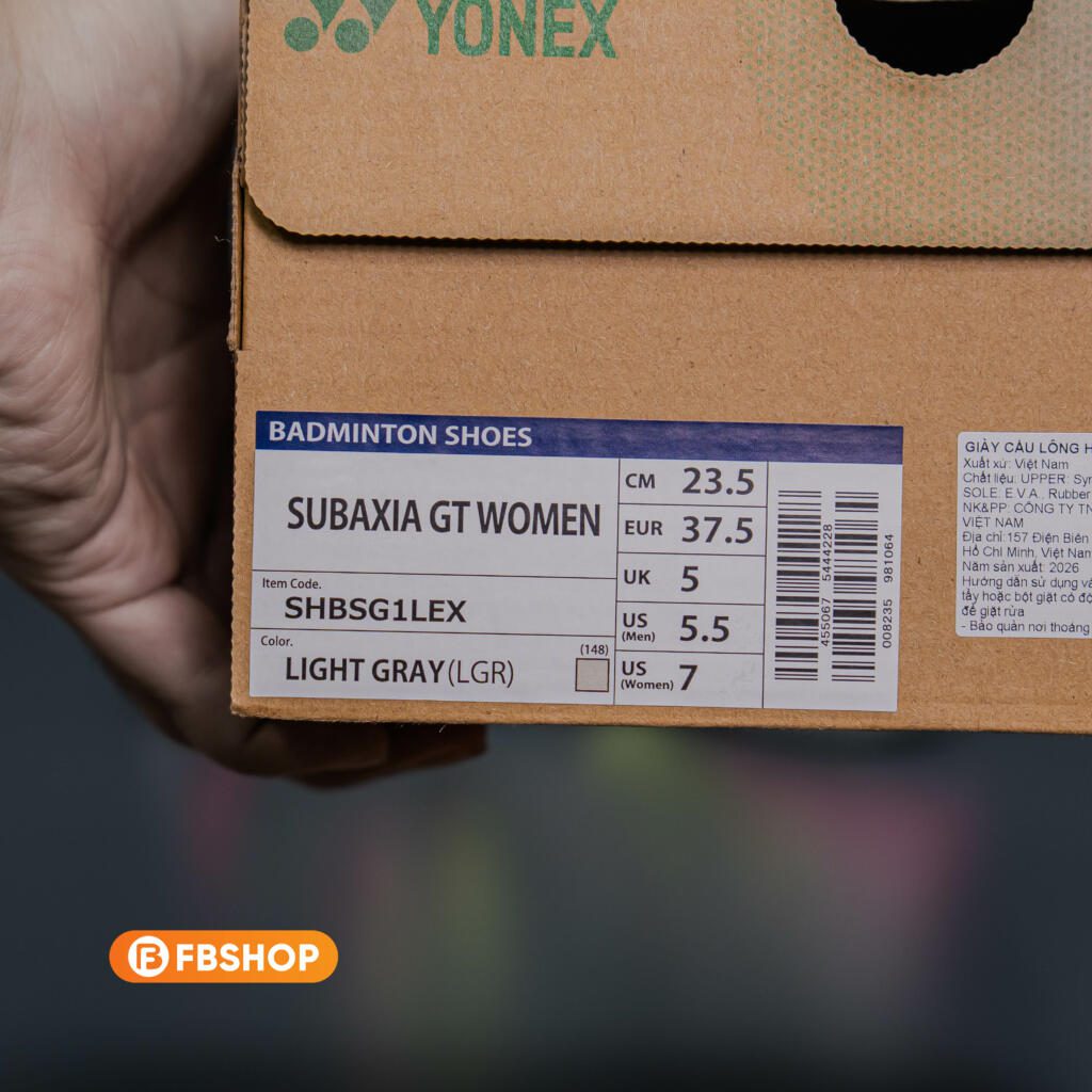 Thông số kỹ thuật Giày Cầu Lông Yonex Subaxia GT Women 