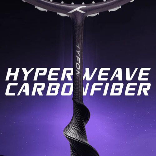 Cận cảnh chất liệu Hyperweave Carbon trên Hundred Hyfonic 7.