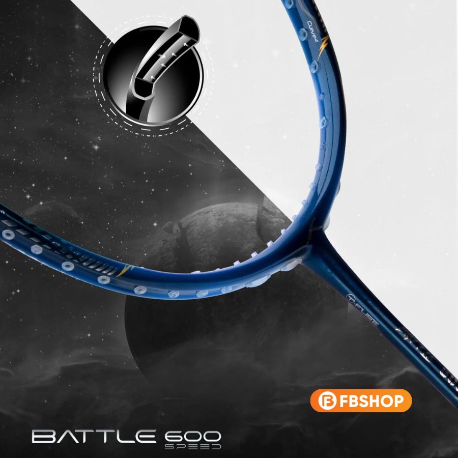 Công nghệ NANOPOWER FRAME hỗ trợ khung vợt trở nên bền bỉ và vững chắc 