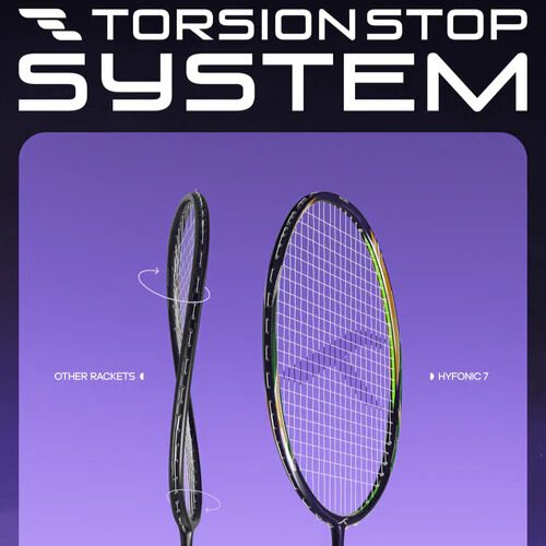 Công nghệ Torsion Stop giúp ổn định mặt vợt