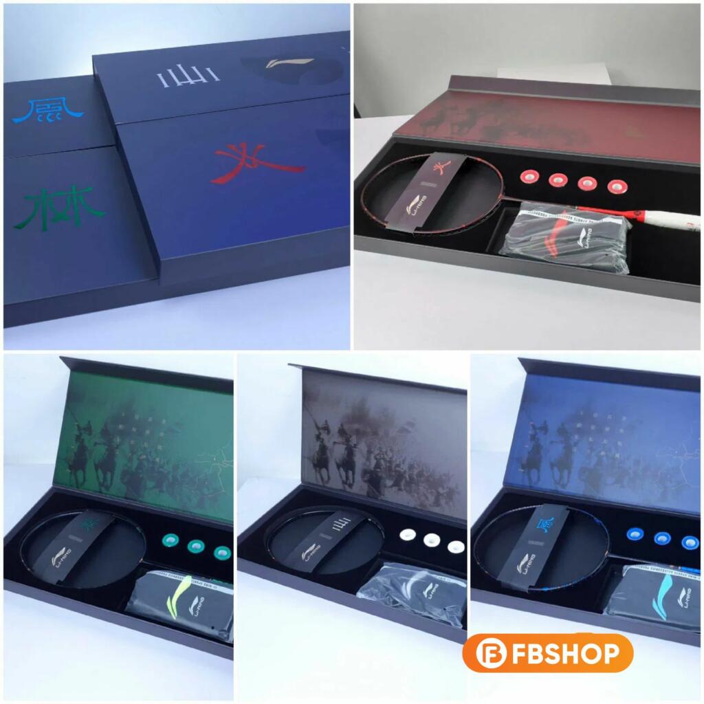 Set vợt cầu lông Phong Lâm Hỏa Sơn được thiết kế dựa trên tinh thần binh pháp Tôn Tử