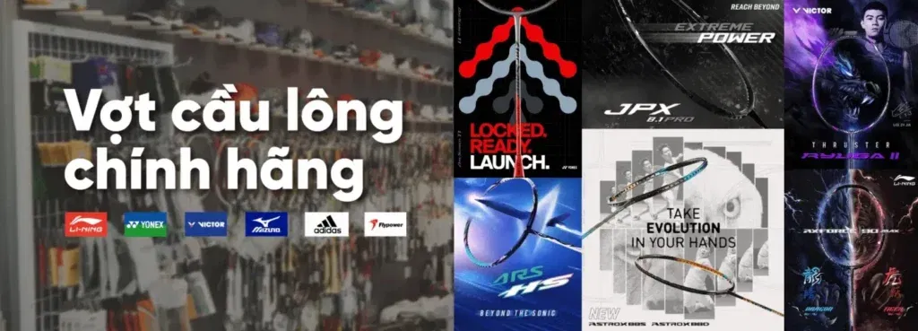 Fbshop sale lớn các sản phẩm vợt chính hãng