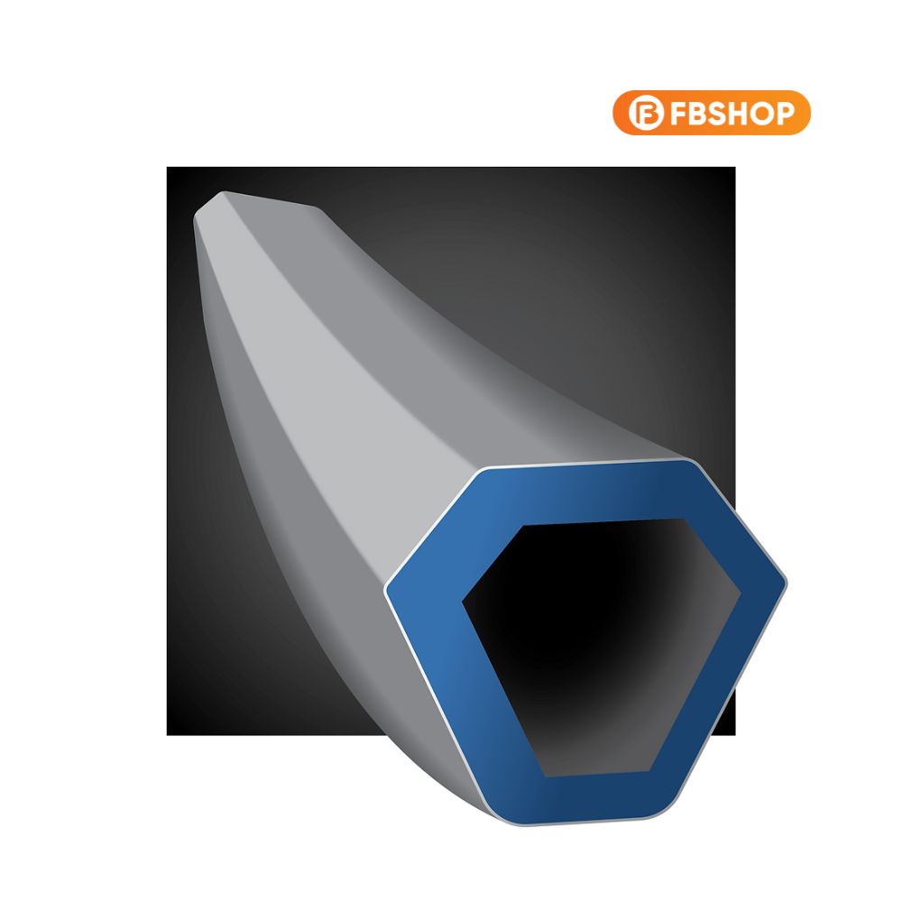 Khung hình lục giác với các cạnh sắc nhọn giúp giảm sức cản của gió hiệu quả