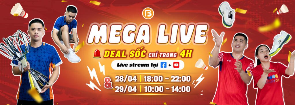 Lịch tham gia phiên Megalive 30/4-1/5 của Fbshop