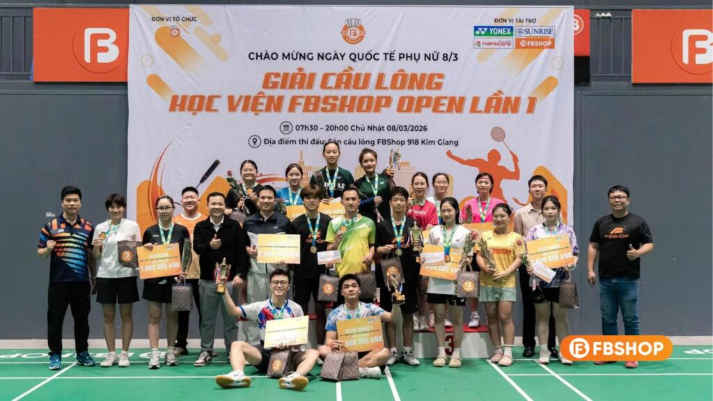 Mùa Giải Cầu Lông Fbshop Lần 1 tổ chức thành công hoàn hảo 