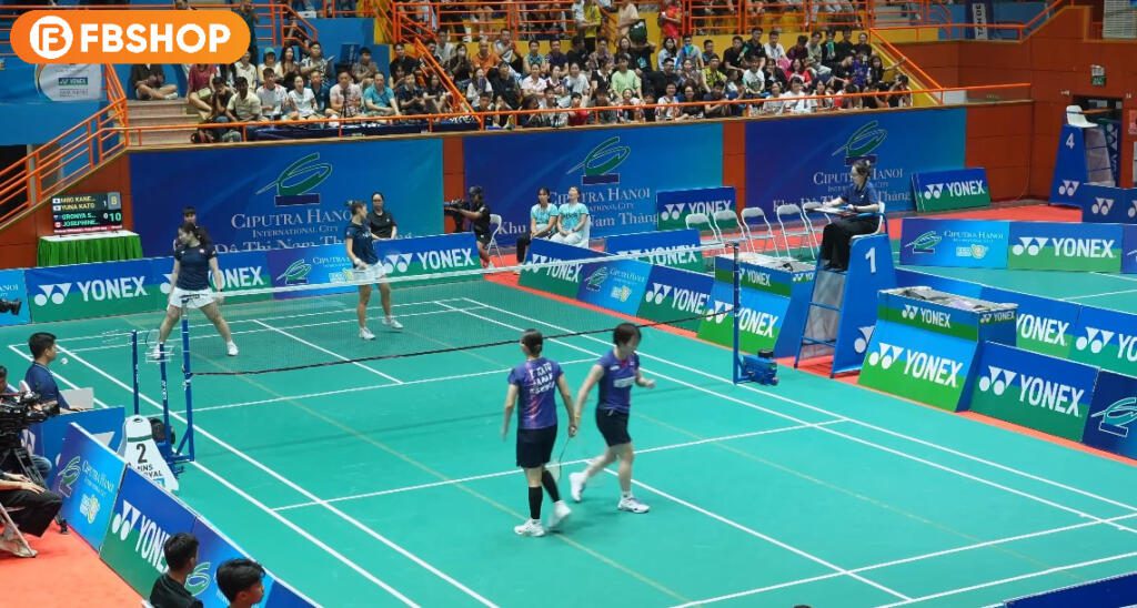 Set 1 kết thúc với chiến thắng nghiêng về đôi nữ Nhật Bản