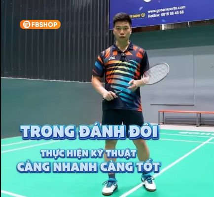 Khi đánh đôi, cần thực hiện kéo lưới nhanh vì có đồng đội bọc lót