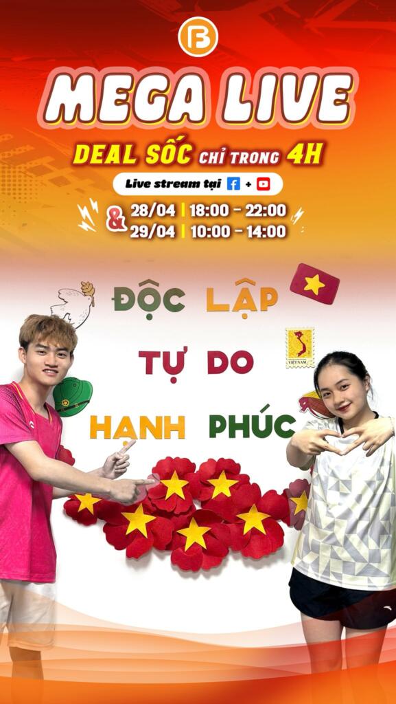 Phiên live 30/4-1/5 của Fbshop sở hữu các deal hời chưa từng có