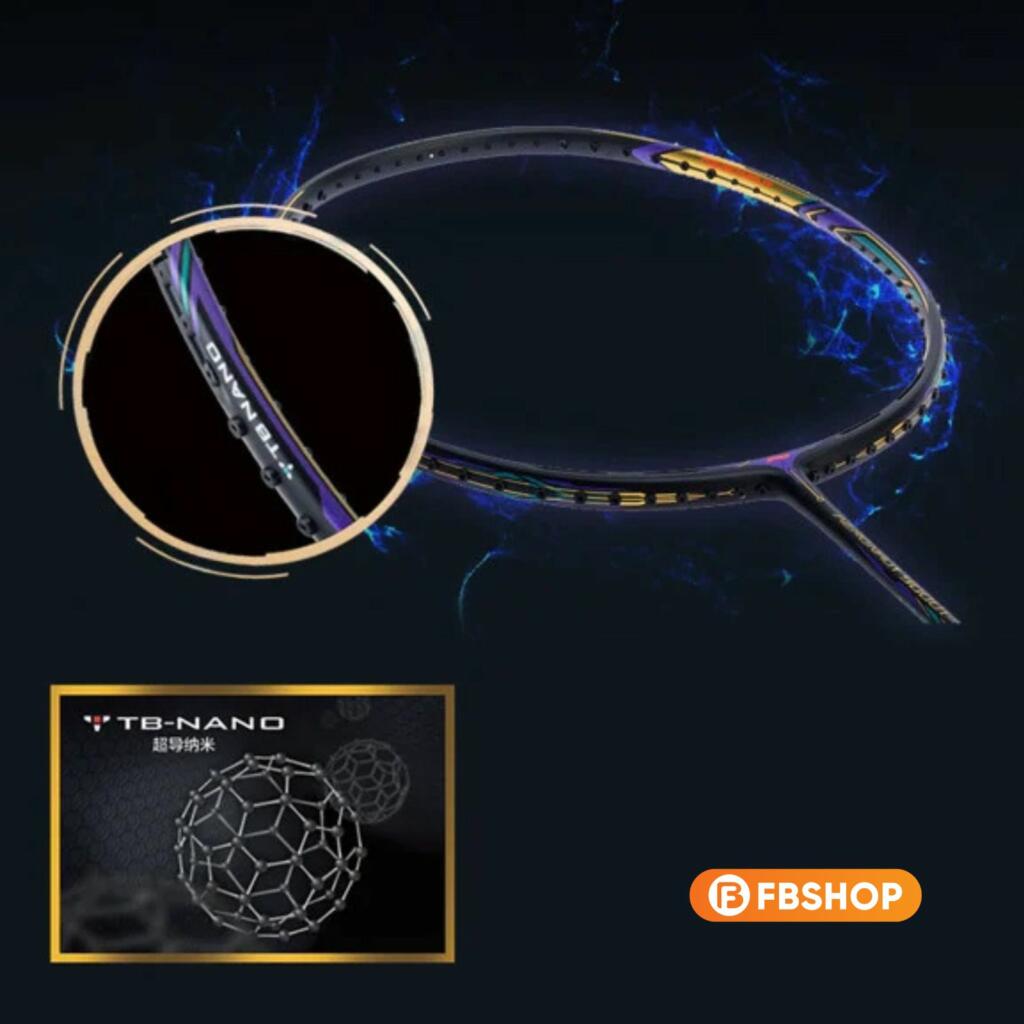 TB Nanotechnology giúp khung vợt có độ ổn định cao và chịu lực căng tốt hơn TB Nanotechnology giúp khung vợt có độ ổn định cao và chịu lực căng tốt hơn