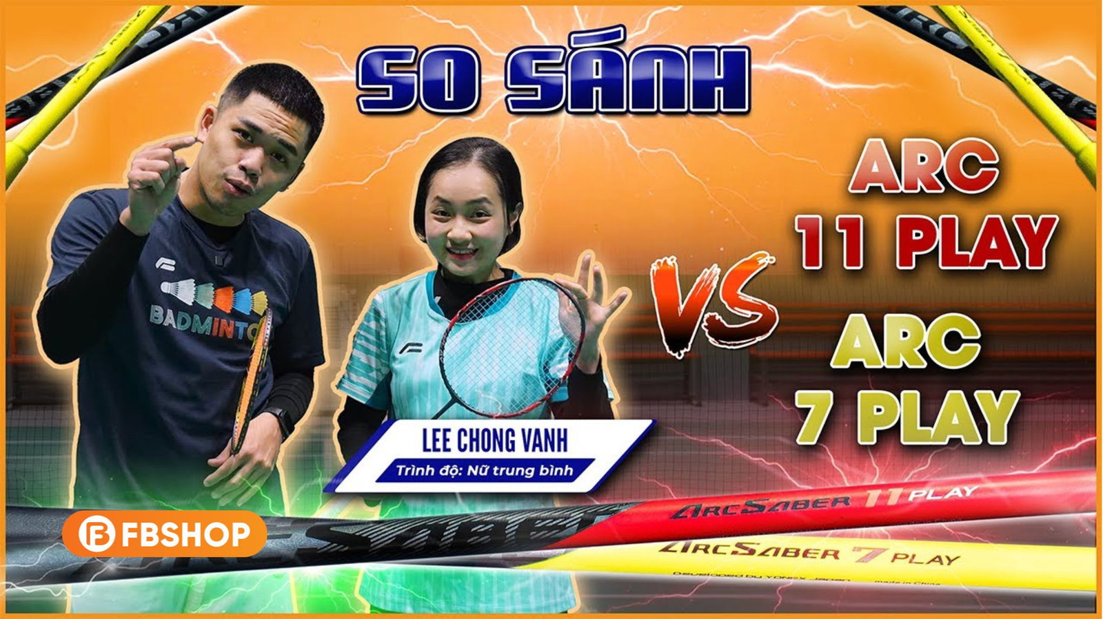 Yonex Arcsaber 7 Play và Arcsaber 11 Play-01