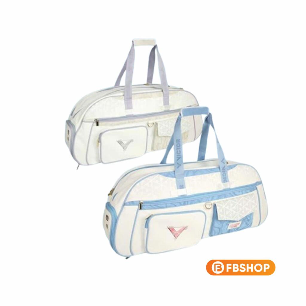 Bao Vợt Cầu Lông Victor BR5643 với 2 phiên bản màu Trắng phối Tím đầy mộng mơ và Trắng phối Xanh thanh thoát