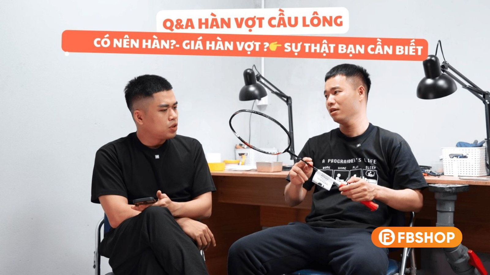 hàn vợt cầu lông
