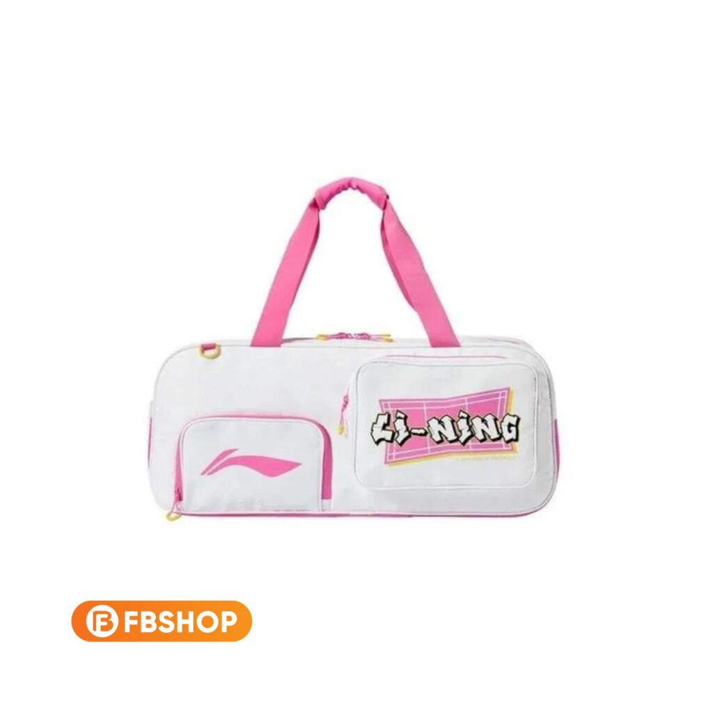 Bao Vợt Cầu Lông Lining Unisex P-ABLW037 - Trắng Hồng 